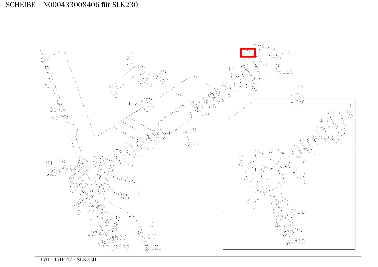 Scheibe SLK230 170 Scheibe SLK230 170