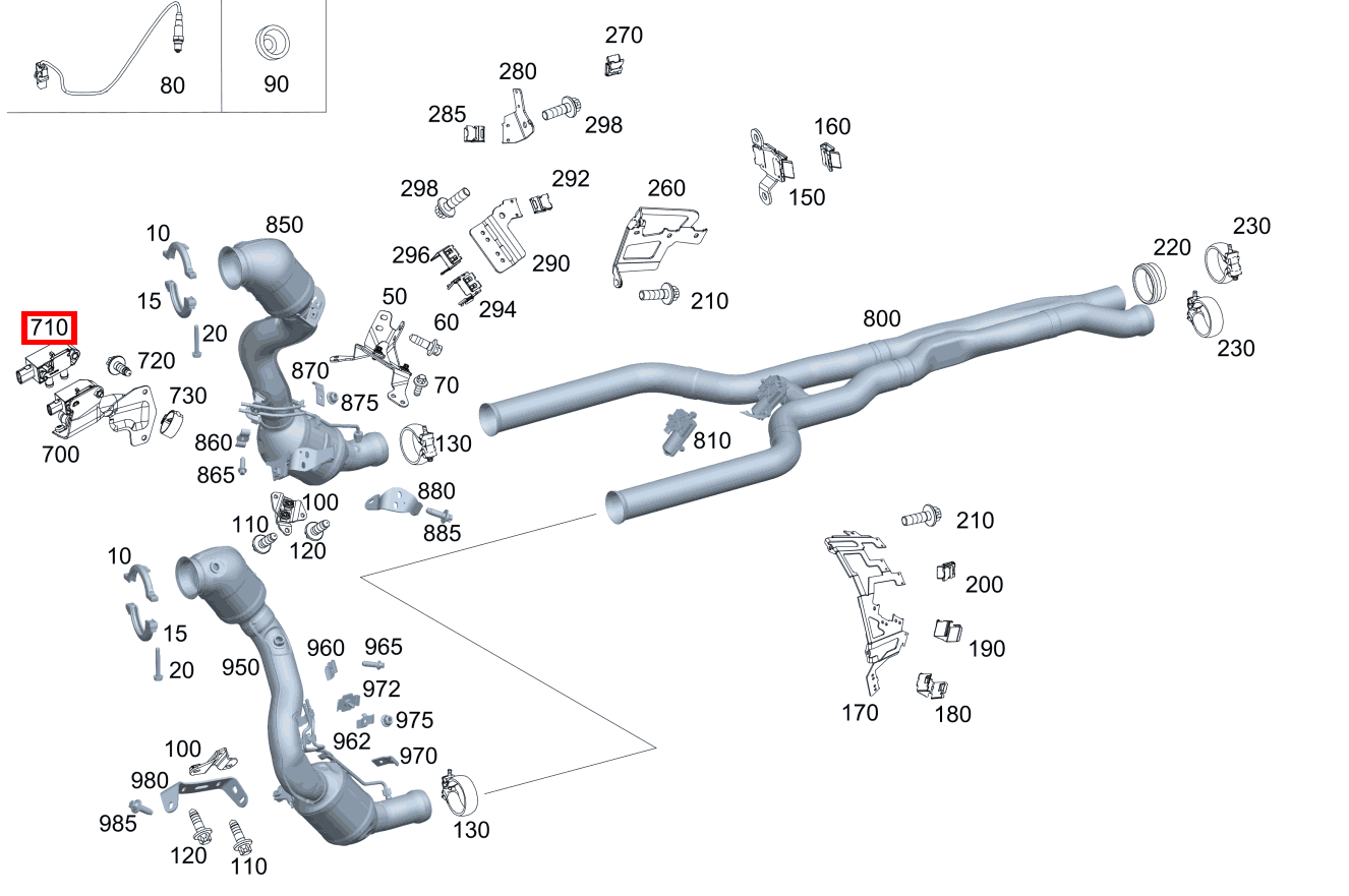 DIFFERENZDRUCKSENSOR Mercedes-Benz GLC 63 AMG S 4M+ 253