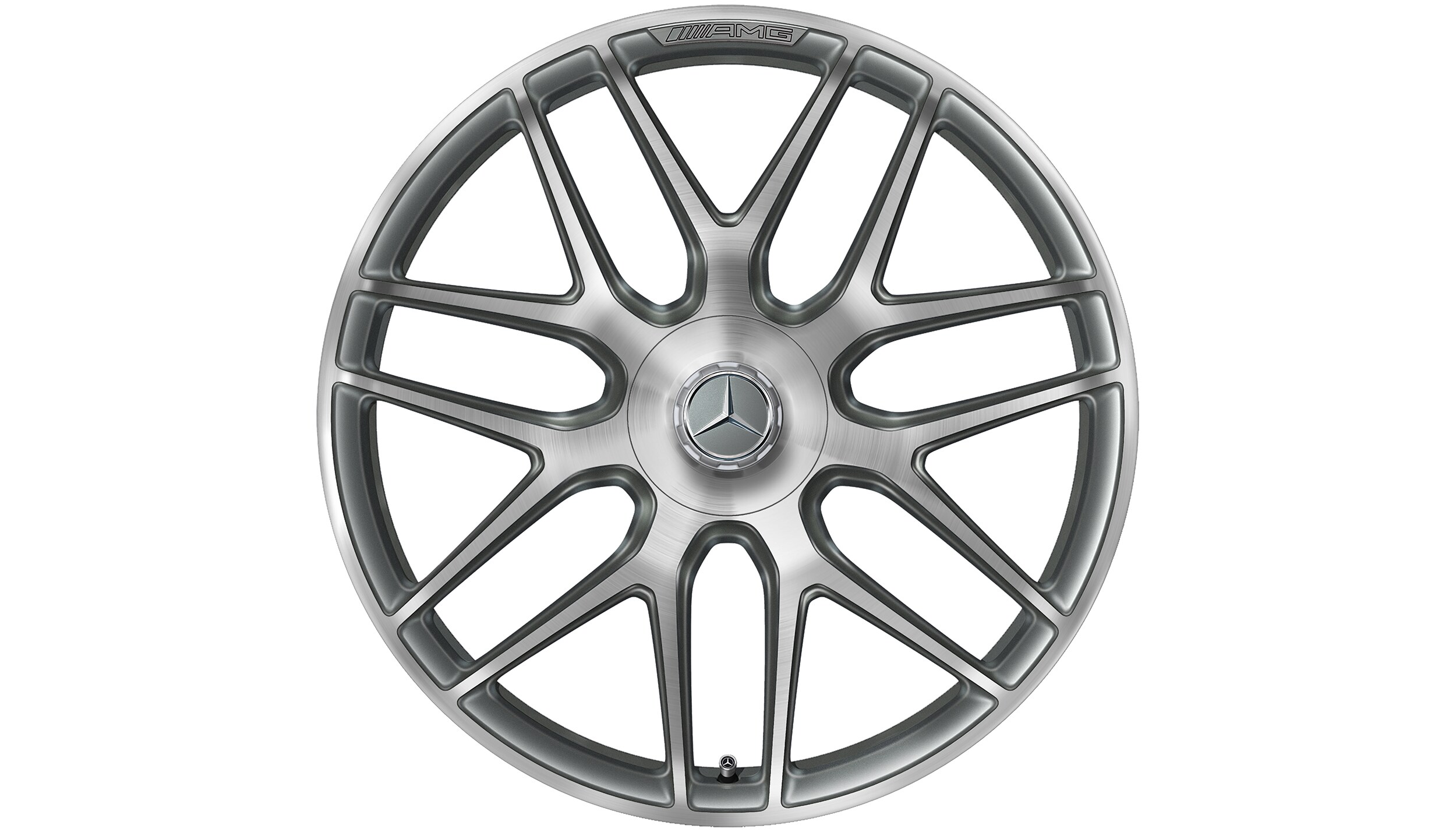 Mercedes-Benz -  AMG Schmiederad 22 Zoll, 10 J x 22 ET 55, titangrau, glanzgedreht