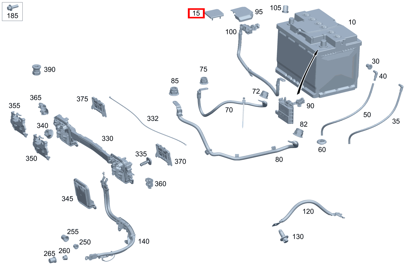Schutzkappe Polabdeckkappe GLC 300 4MATIC Off-Roader 253