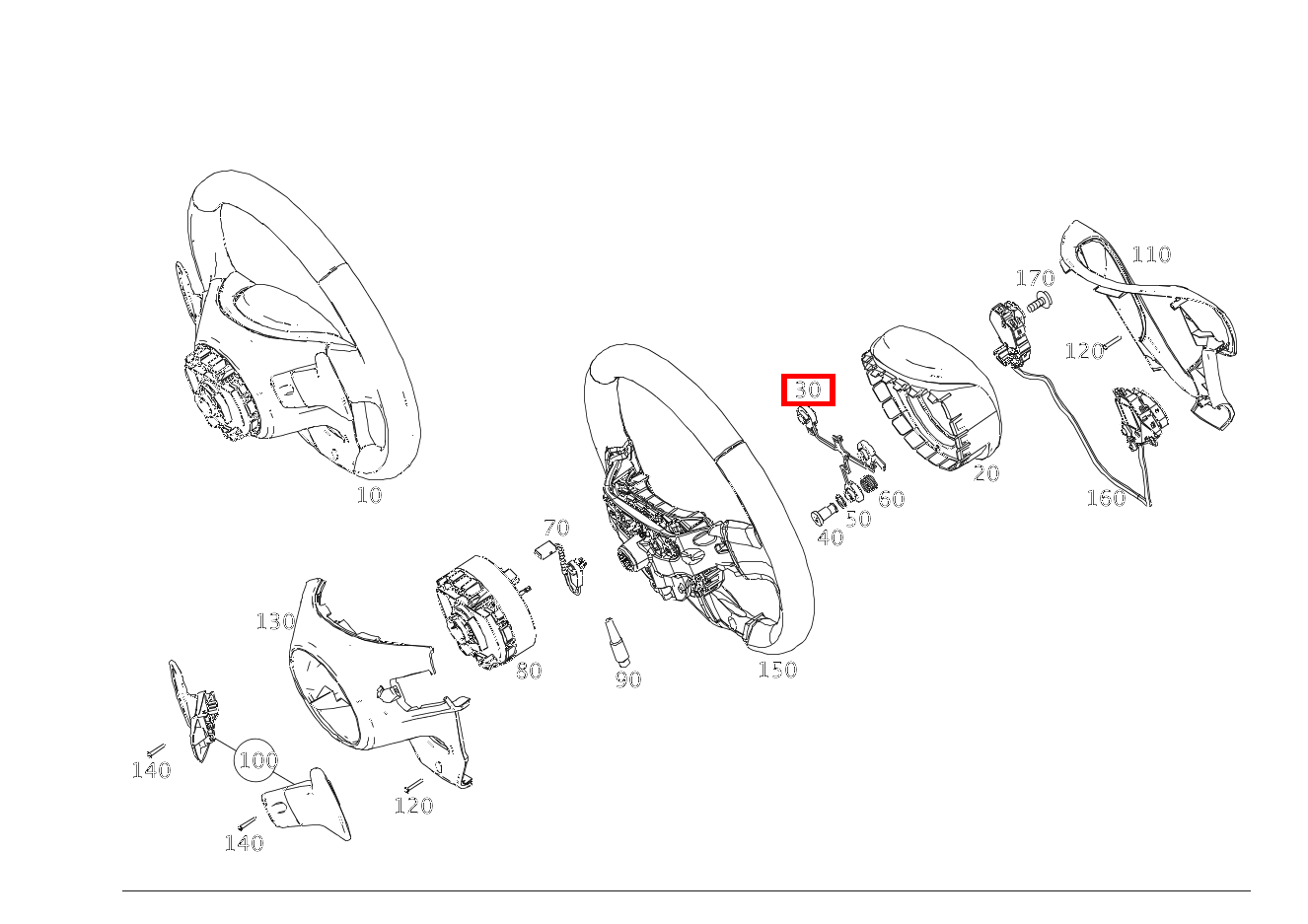 Führungsbuchse AIRBAG AN LENKRAD fortwo coupé mhd 52 kW 460 Führungsbuchse AIRBAG AN LENKRAD fortwo coupé mhd 52 kW 460