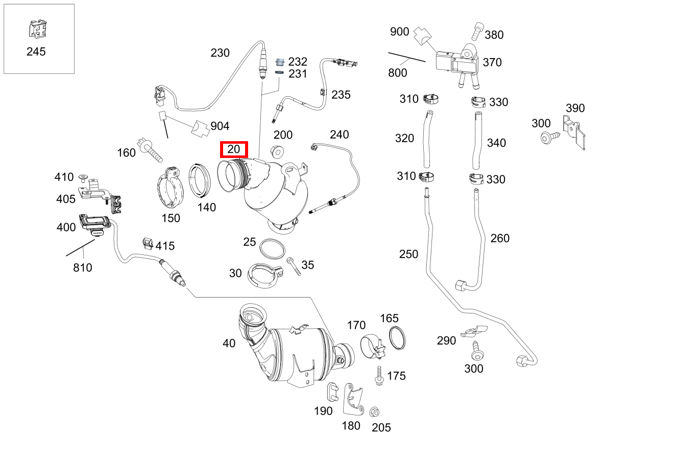 Katalysatoranlage GLK220BT 4M 204 Katalysatoranlage GLK220BT 4M 204