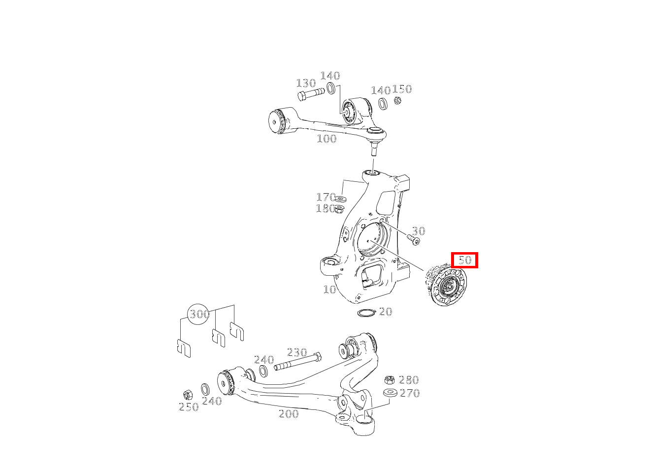 Vorderradnabe Vollständig SLS AMG GT Roadster Final Edition 197