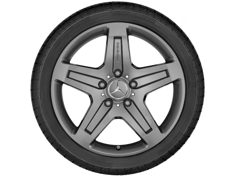 AMG 5-Speichen-Rad, 19 Zoll, 9,5 J x 19 ET 50, titangrau