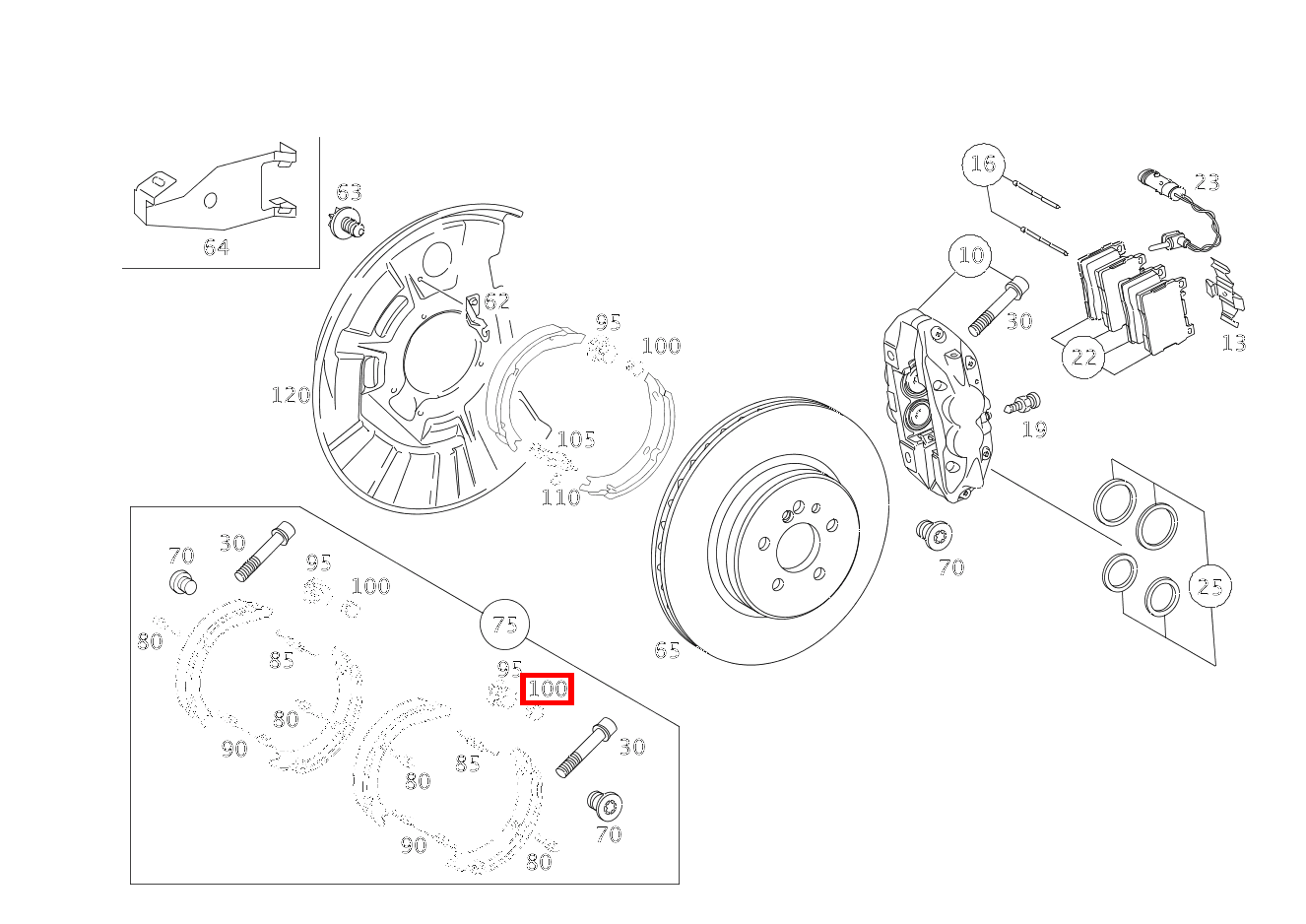 STUETZBUCHSE BREMSBACKENNACHSTELLUNG Maybach 62 S (langer Radstand) 240 STUETZBUCHSE BREMSBACKENNACHSTELLUNG Maybach 62 S (langer Radstand) 240
