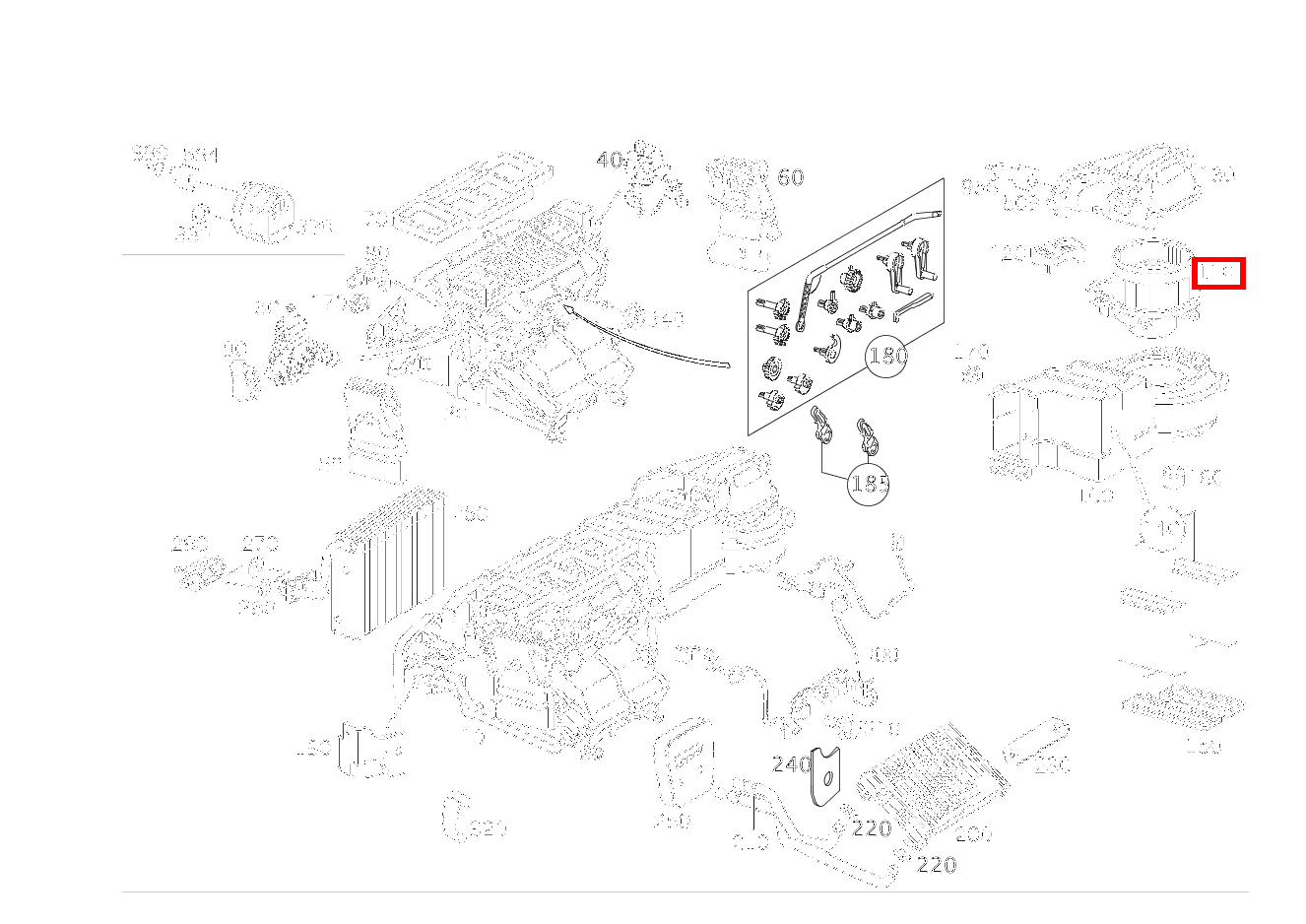 Lüfter MOTOR MIT HALTER CLK 63 AMG Cabriolet 209