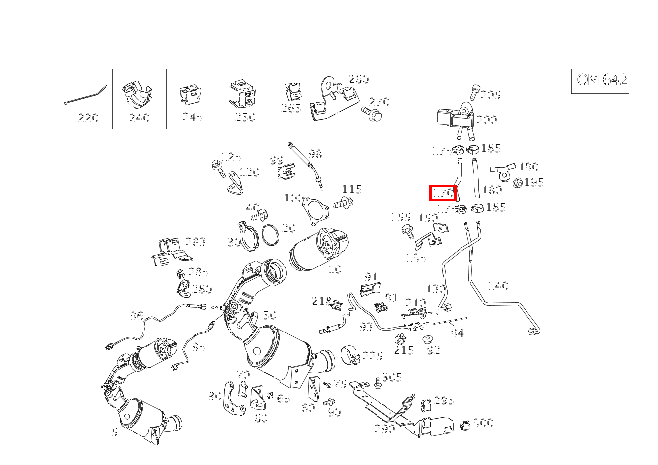 Abgasschlauch AN DRUCKSENSOR E350 CDI 4M 212 Abgasschlauch AN DRUCKSENSOR E350 CDI 4M 212
