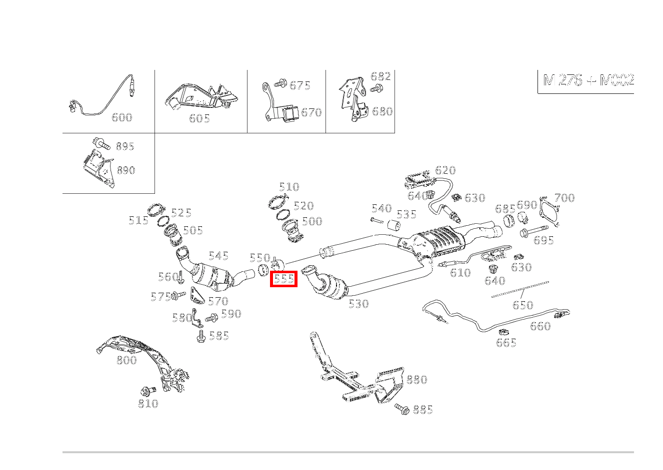 Schelle Katalysator an Auspuffrohr vorn; Ø55MM TUBE | Ø65MM BOWL CLS 450 4MATIC 218 Schelle Katalysator an Auspuffrohr vorn; Ø55MM TUBE | Ø65MM BOWL CLS 450 4MATIC 218