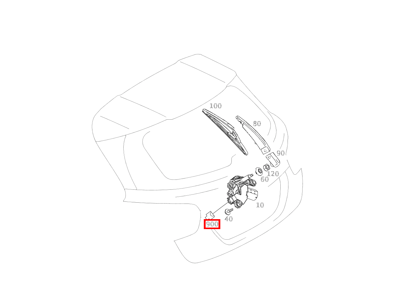 Stecker Wischermotor M6/4; 3-PIN MCP2.8 Mercedes-AMG GLA 45 4MATIC Sport Utility Vehicle 156