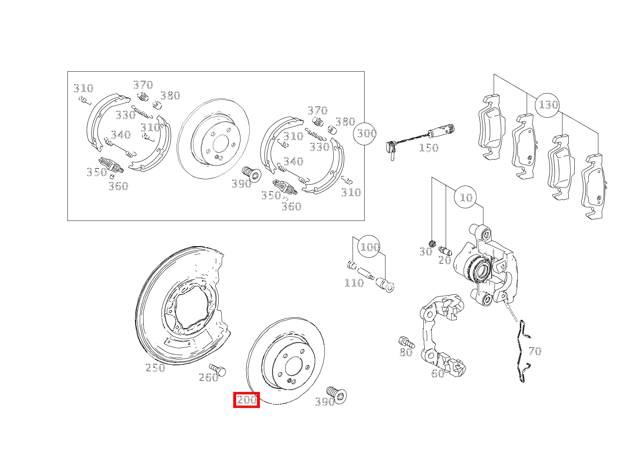 Bremsscheibe belüftet Hinten rechts GLK350CDI 4M 204 Bremsscheibe belüftet Hinten rechts GLK350CDI 4M 204