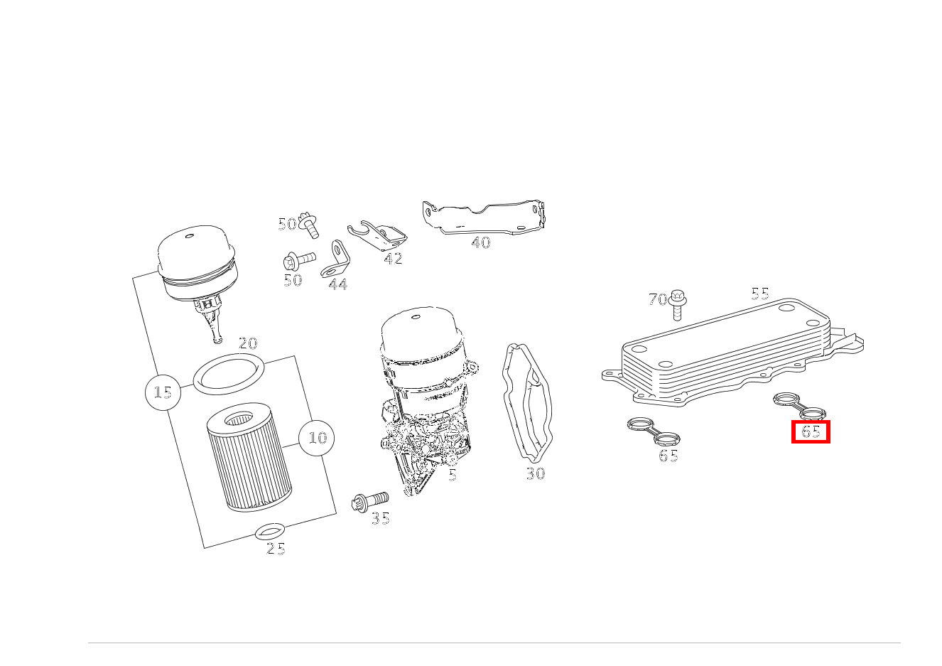 Elastomerformdichtung Ölkühler an Zylinderkurbelgehäuse G 300 CDI/4X4/3428 Lang 461 Elastomerformdichtung Ölkühler an Zylinderkurbelgehäuse G 300 CDI/4X4/3428 Lang 461