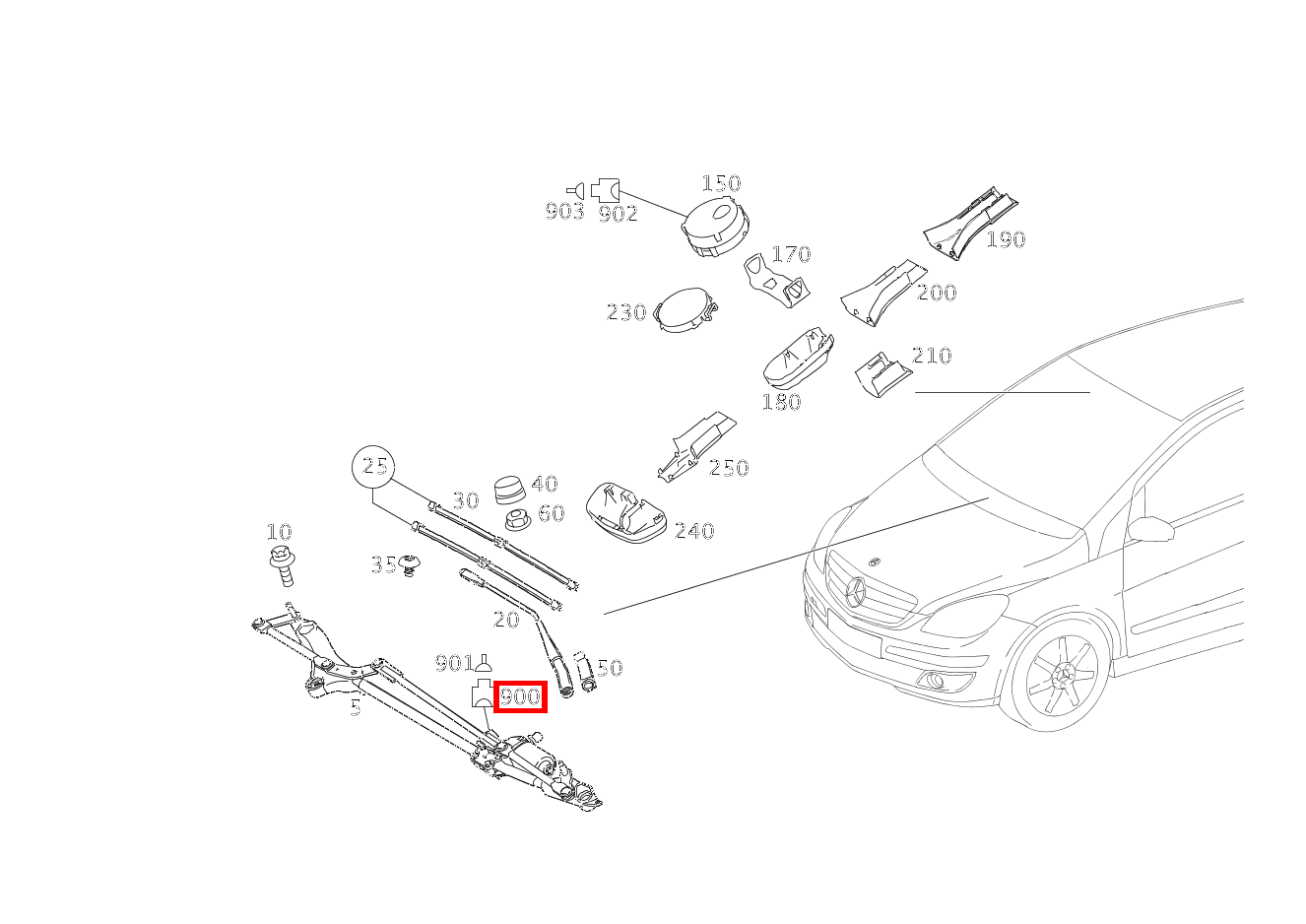 Elektr. Kupplungsgehäuse WISCHERMOTOR M6/1; 4-PIN SLK2.8 B 180 246 Elektr. Kupplungsgehäuse WISCHERMOTOR M6/1; 4-PIN SLK2.8 B 180 246