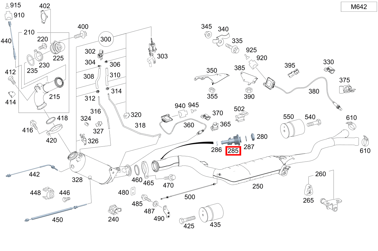 EINSPRITZDUESE ADDITIV Abgasnachbehandlung GL 350 BlueTEC 4MATIC Off-Roader 164 EINSPRITZDUESE ADDITIV Abgasnachbehandlung GL 350 BlueTEC 4MATIC Off-Roader 164