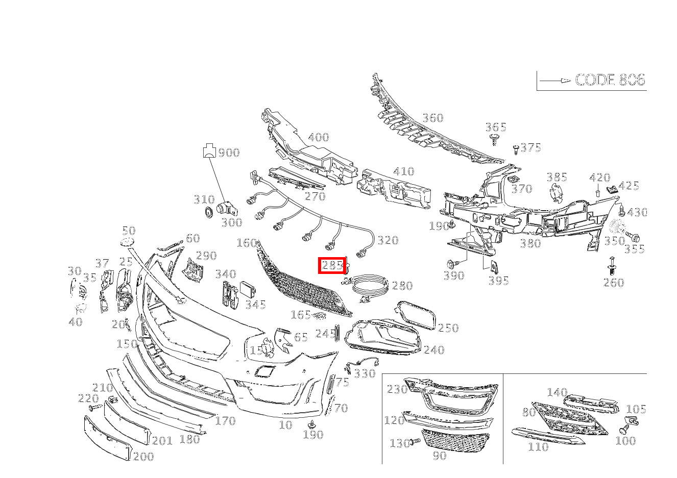 Spreizniet Befestigung Drucksensor; 5mm SL 400 Roadster 231 Spreizniet Befestigung Drucksensor; 5mm SL 400 Roadster 231