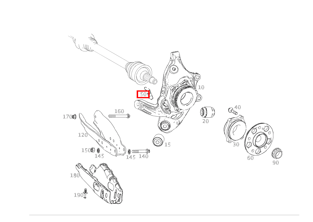 Verschlusskappe FUER BREMSENSTATOR RECHTS SL65 AMG 231 Verschlusskappe FUER BREMSENSTATOR RECHTS SL65 AMG 231
