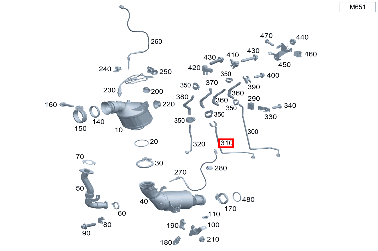 Druckleitung Nach Partikelfilter GLK 253