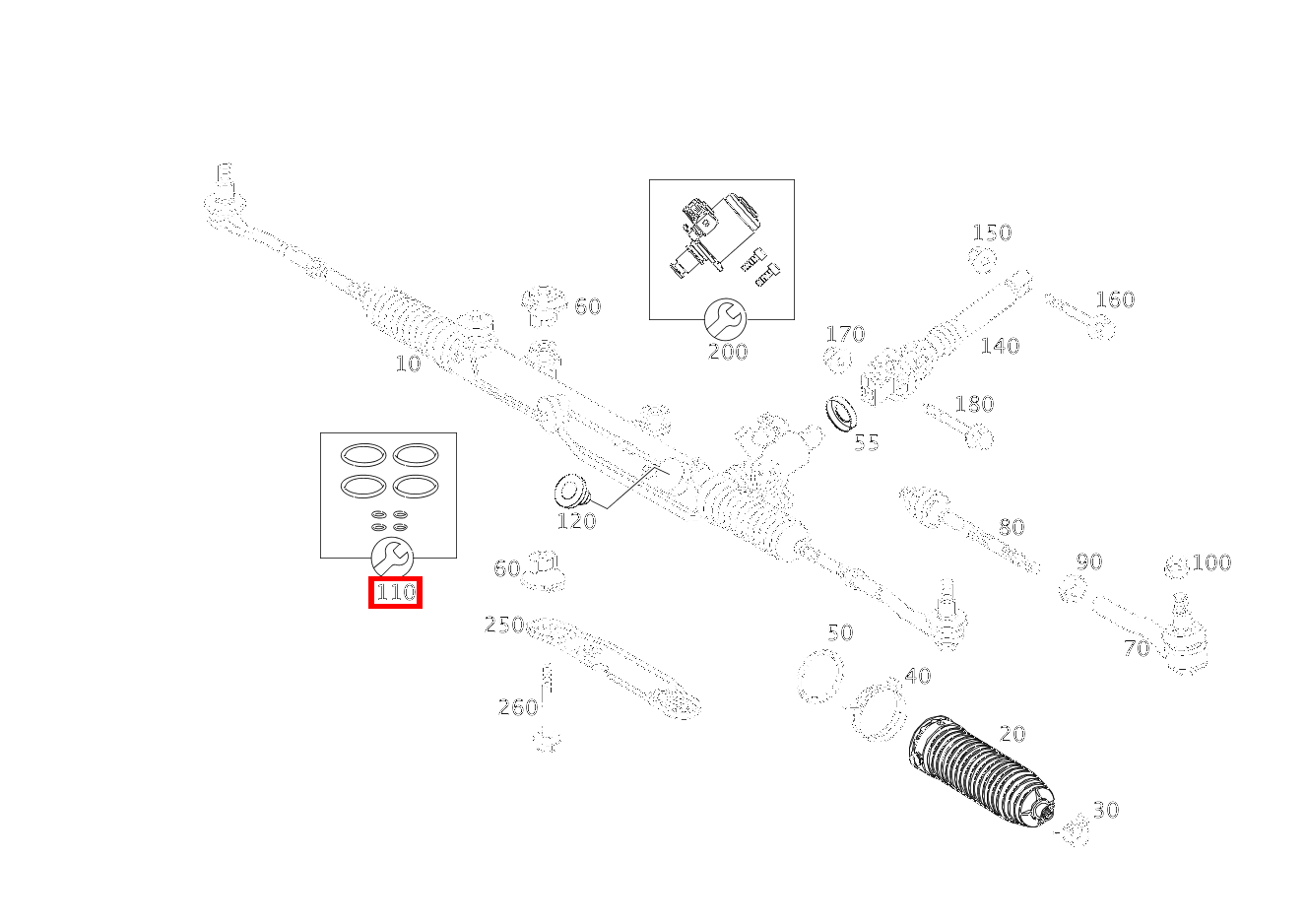 DICHT.SATZ LENKGETRIEBE DICHTRING, STEUERLEITUNGEN C 320 Sportcoupé 203 DICHT.SATZ LENKGETRIEBE DICHTRING, STEUERLEITUNGEN C 320 Sportcoupé 203