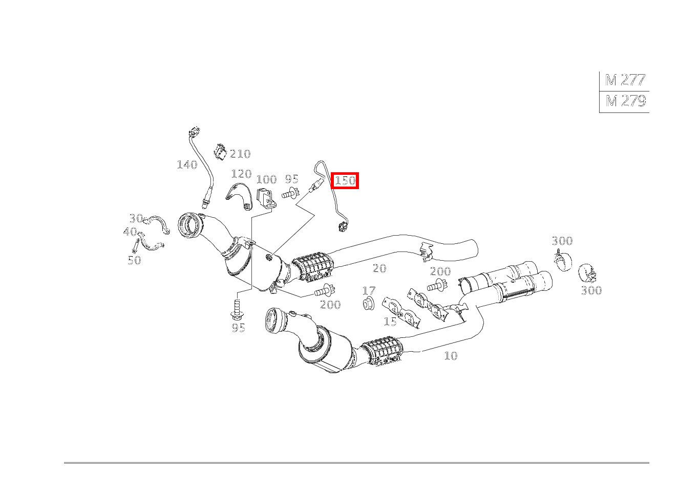 Lambdasonde DIAGNOSESONDE RECHTS IM KAT Mercedes-Maybach S 650 222