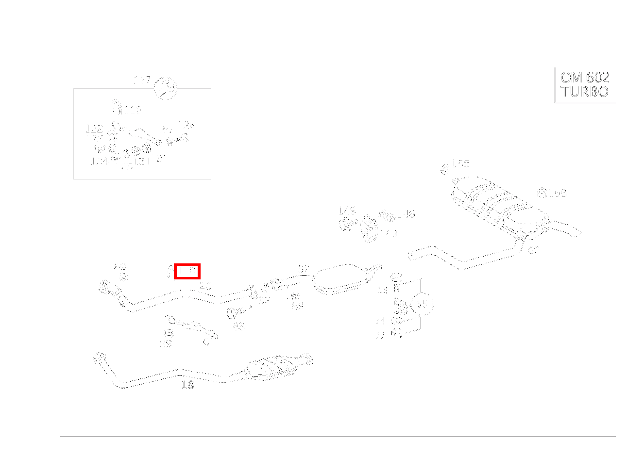 Spannbügel AUSPUFFROHR VORN AN HALTER 300 TD 124