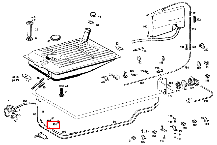 SCHLAUCHHALTER 240 D 3.0 115 SCHLAUCHHALTER 240 D 3.0 115