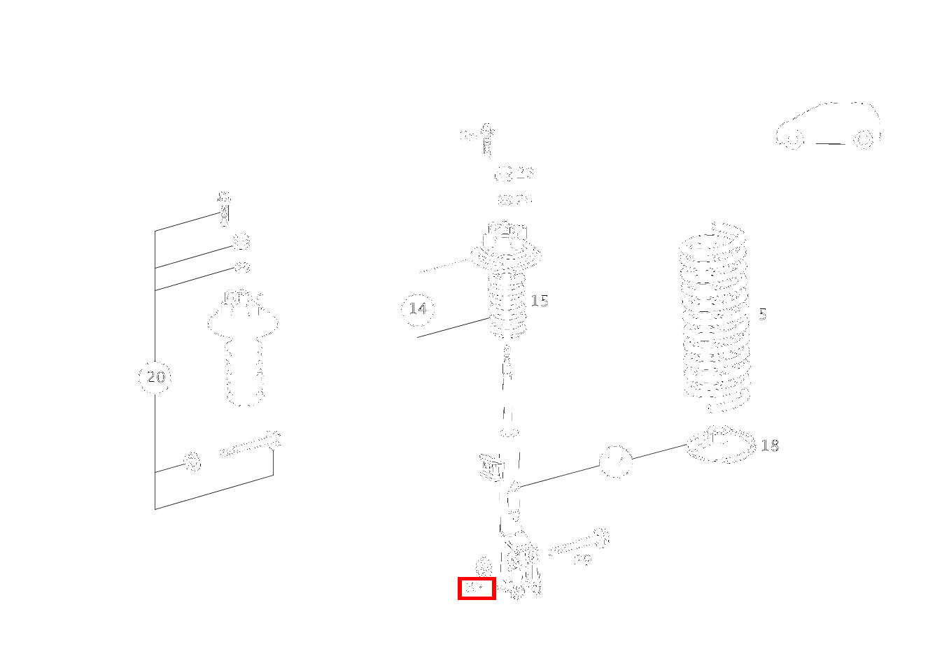 Mutter FEDERBEIN AN ACHSSCHENKEL UNTEN; M12X1.5 A 160 Coupé 169 Mutter FEDERBEIN AN ACHSSCHENKEL UNTEN; M12X1.5 A 160 Coupé 169