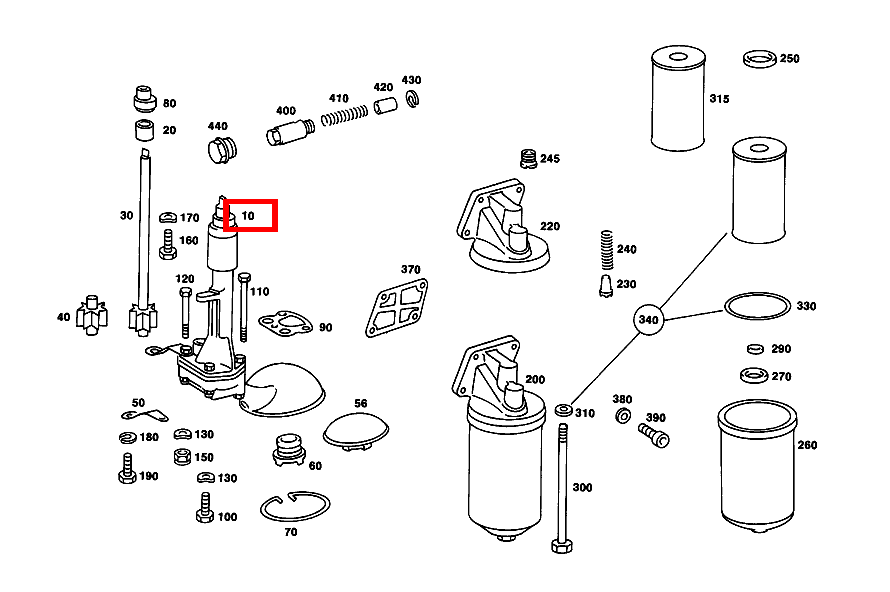 Ölpumpe 250 123 Ölpumpe 250 123