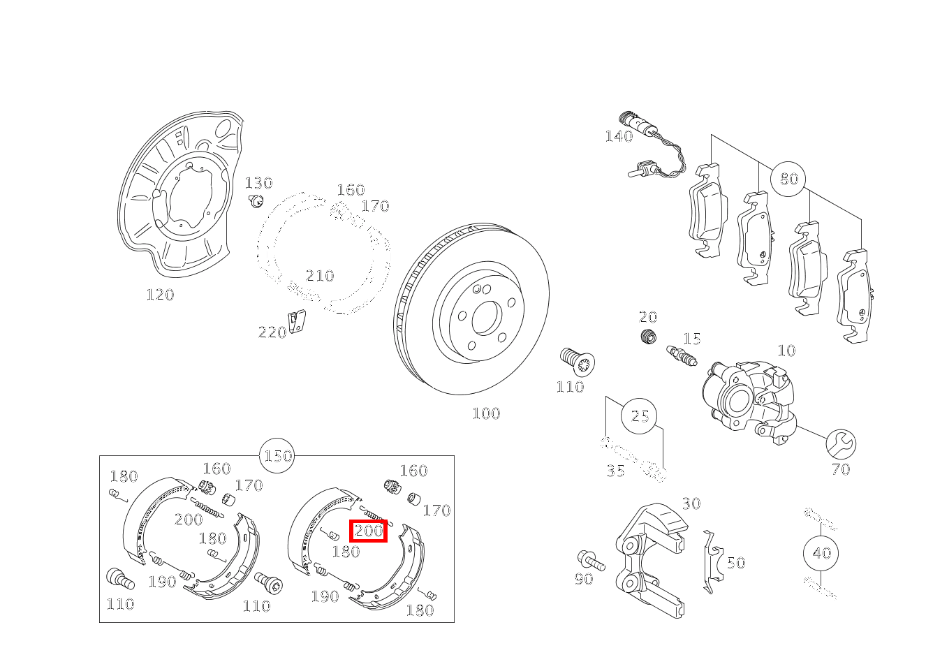 Zugfeder BREMSBACKENRUECKHOLUNG S 550 Limousine lang BCA 221 Zugfeder BREMSBACKENRUECKHOLUNG S 550 Limousine lang BCA 221