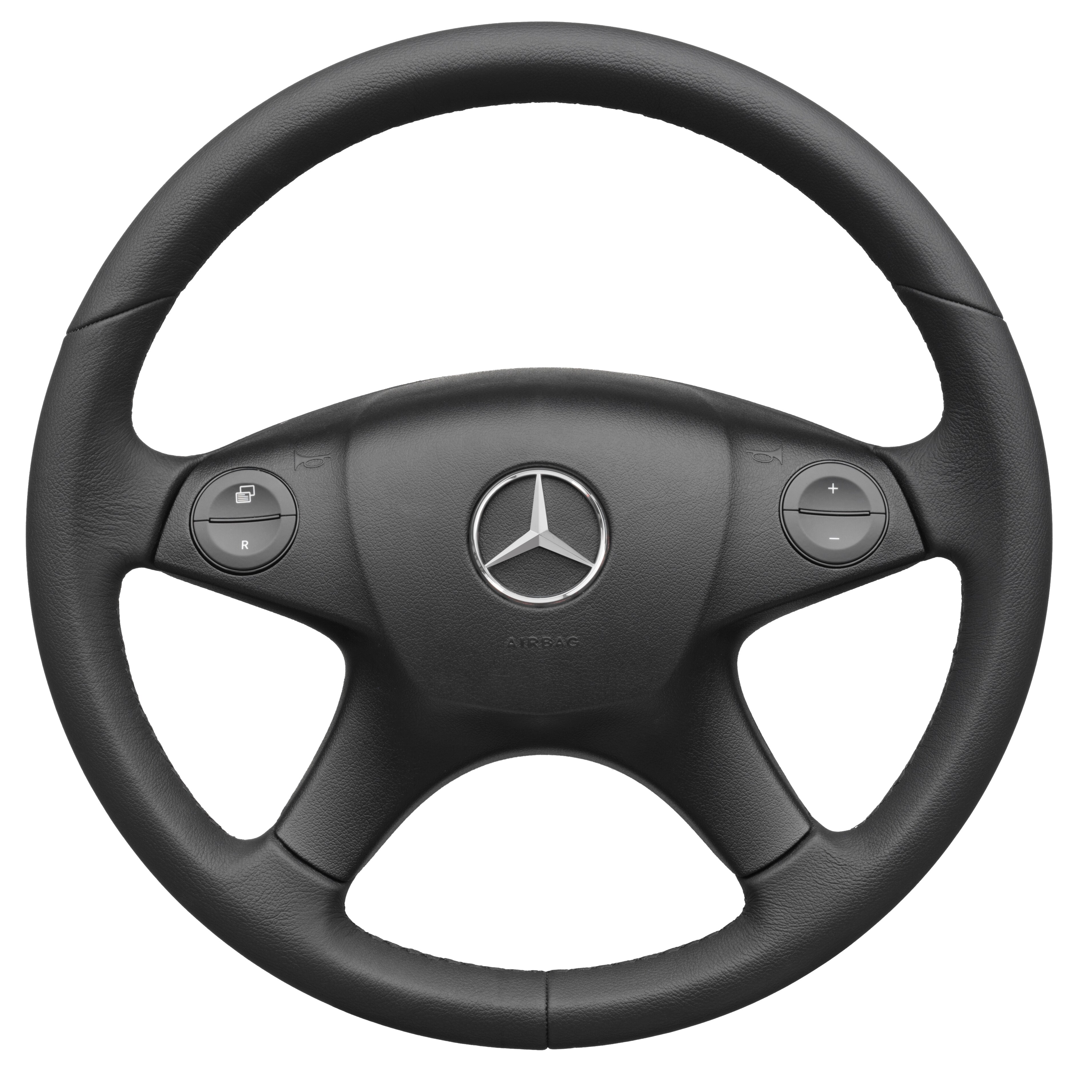 Mercedes-Benz - Leder-Lenkrad, Leder schwarz Leder-Lenkrad, Leder schwarz