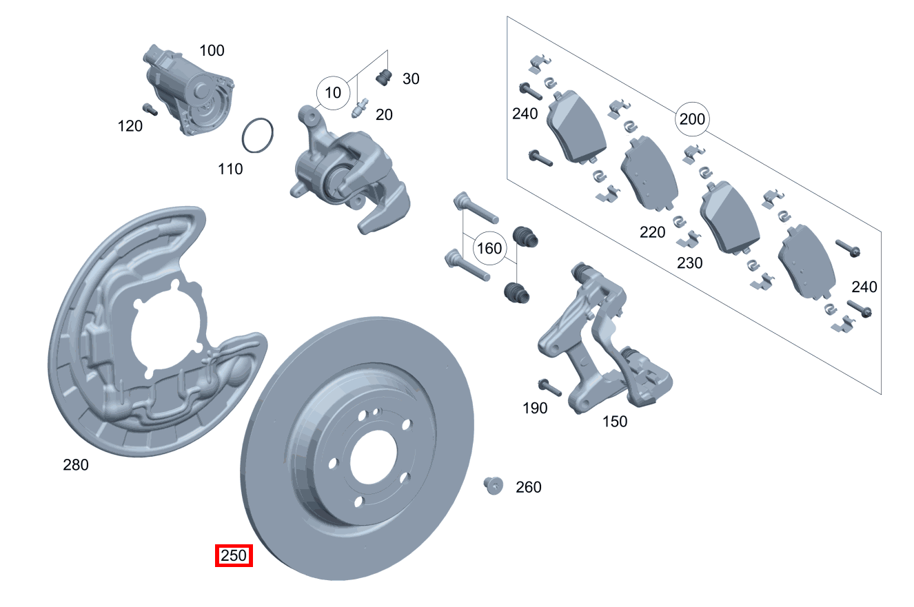 BREMSSCHEIBE UNBELUEFTET Rechts B 220 4MATIC 463 BREMSSCHEIBE UNBELUEFTET Rechts B 220 4MATIC 463