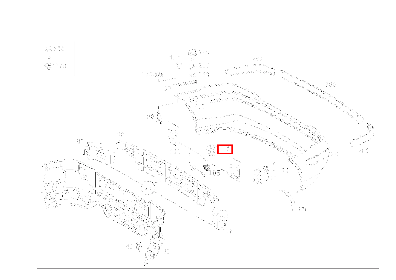KABELBANDHALTER BEFESTIGUNG TELEFONKABEL AN STOSSFAENGER, LINKS; 6.5X12.8 MM SLK 320 AMG KOMP 170 KABELBANDHALTER BEFESTIGUNG TELEFONKABEL AN STOSSFAENGER, LINKS; 6.5X12.8 MM SLK 320 AMG KOMP 170