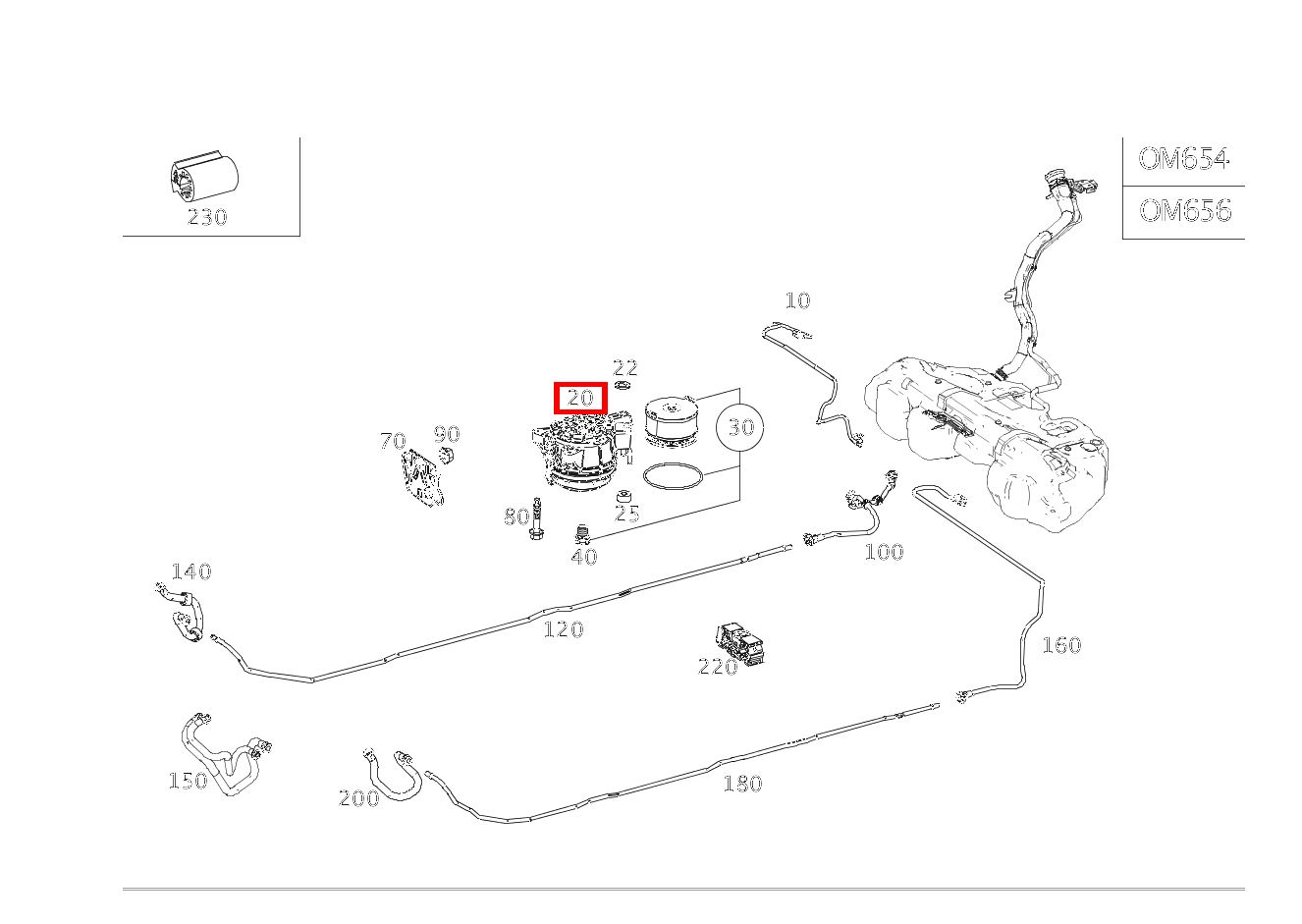 Kraftstofffilter E 400 d 4MATIC Cabriolet 238 Kraftstofffilter E 400 d 4MATIC Cabriolet 238