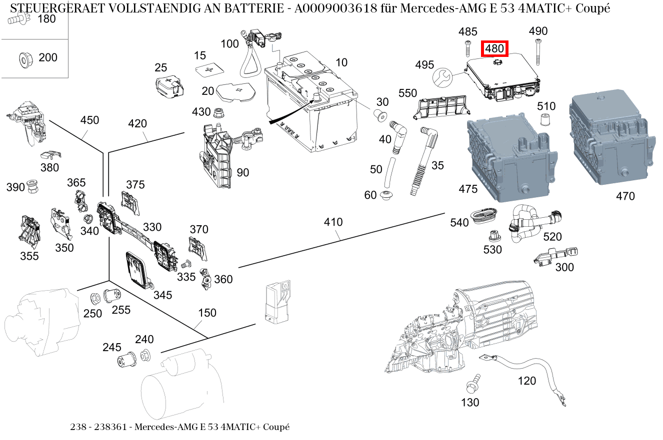 Steuergerät vollständig AN BATTERIE Mercedes-AMG E 53 4MATIC+ Coupé 238 Steuergerät vollständig AN BATTERIE Mercedes-AMG E 53 4MATIC+ Coupé 238