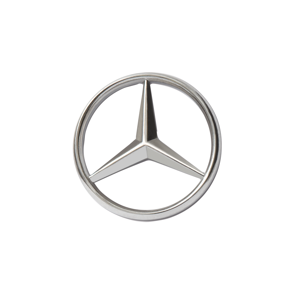 PIN, Mercedes Stern silberfarben, Edelstahl, poliert | B66953080