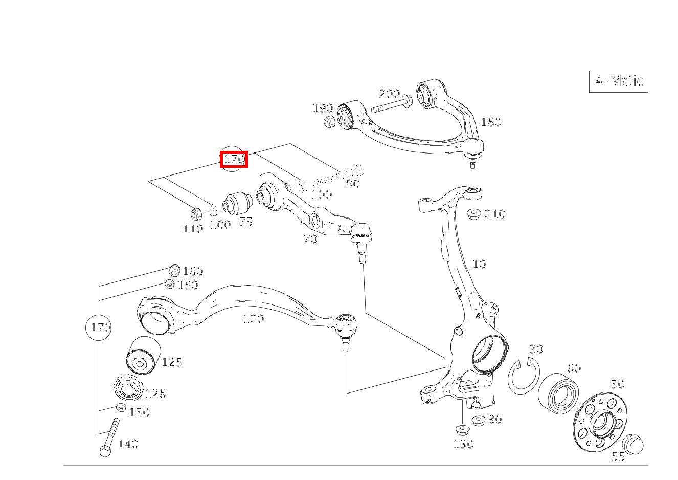 TEILESATZ STELLSCHRAUBE NUR FUER EINSTELLARBEITEN S 550 Limousine lang BCA 221