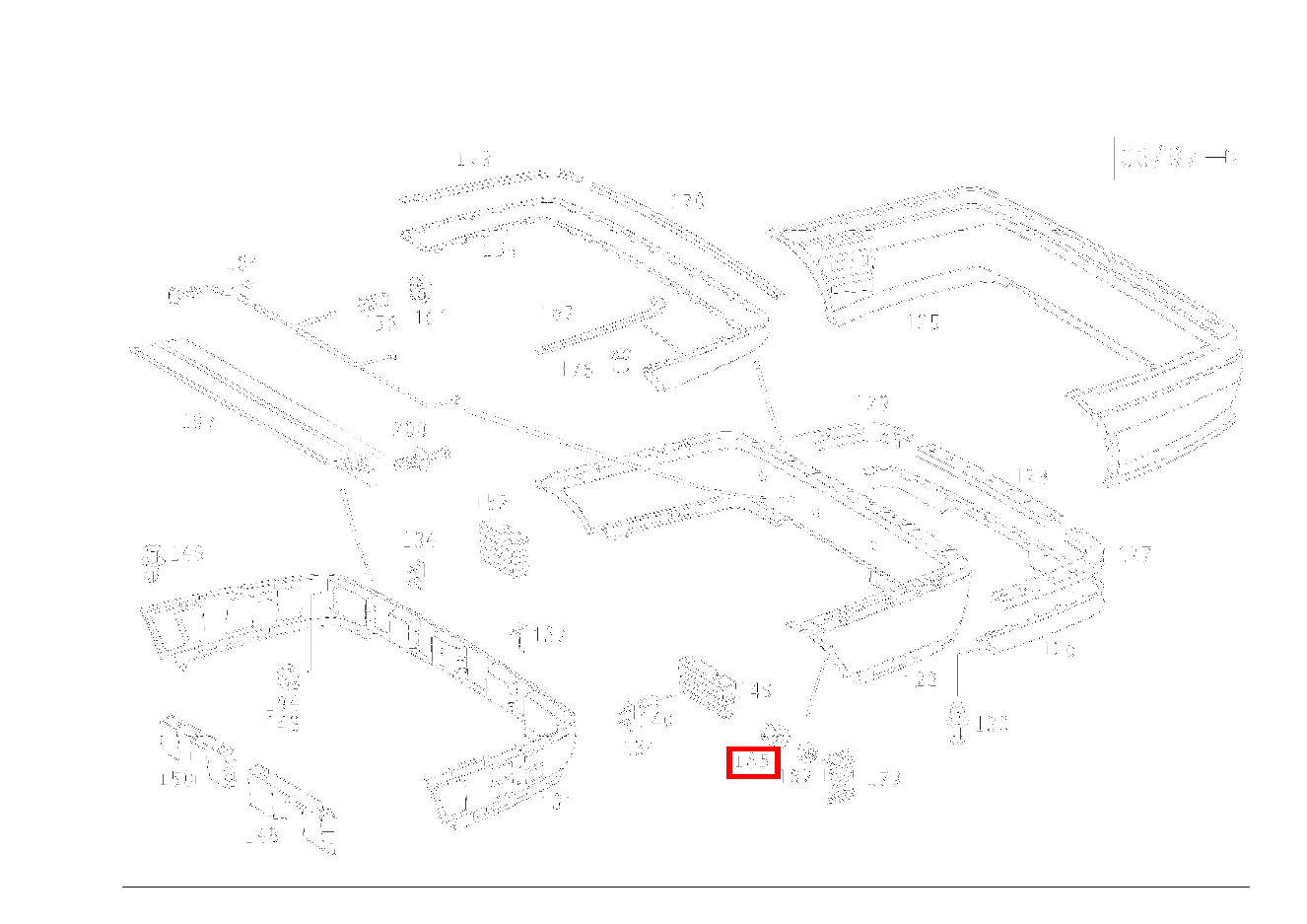 Sechskantmutter AN HECKBODEN,SEITLICH LINKS UND RECHTS; M6 C 200 T CDI 202