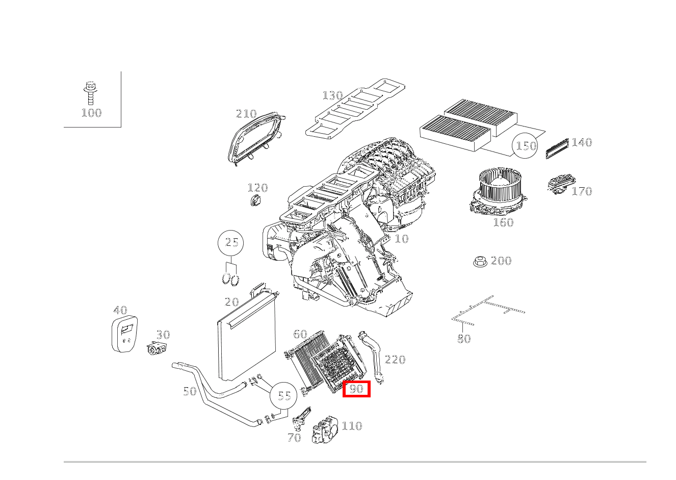ZUHEIZER KLIMAANLAGE EQC 400 4MATIC 293 ZUHEIZER KLIMAANLAGE EQC 400 4MATIC 293