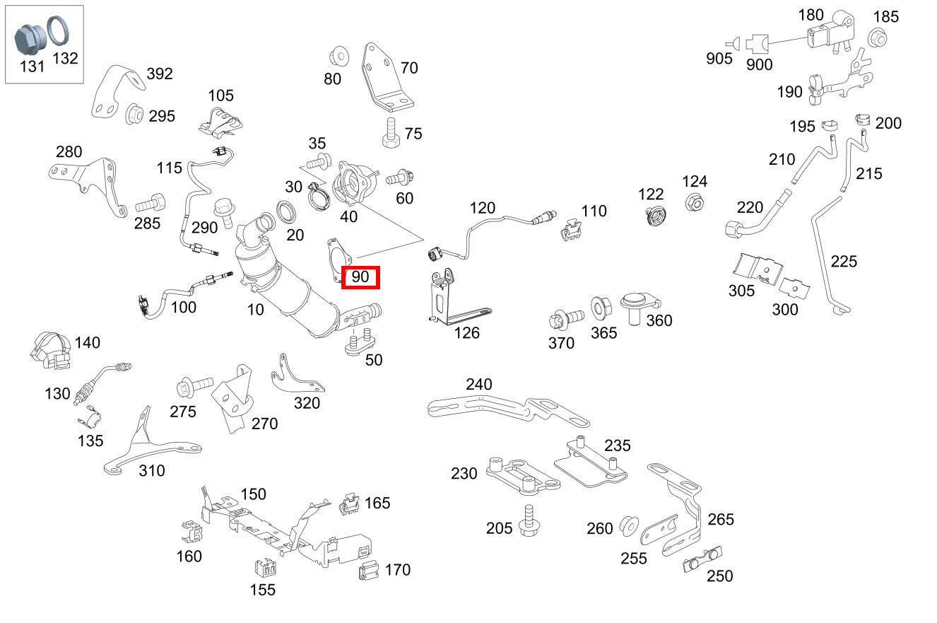 Flanschdichtung ZWISCHEN ABGASTURBOLADER UND AUSPUFFKRUEMMER S350BT L 4M 221 Flanschdichtung ZWISCHEN ABGASTURBOLADER UND AUSPUFFKRUEMMER S350BT L 4M 221