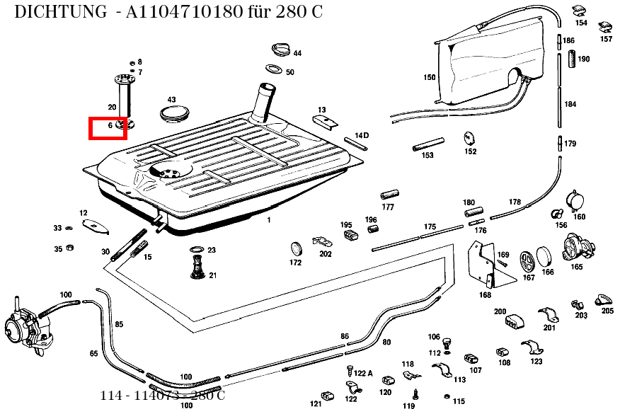ABDICHTUNG 280 C 114 ABDICHTUNG 280 C 114