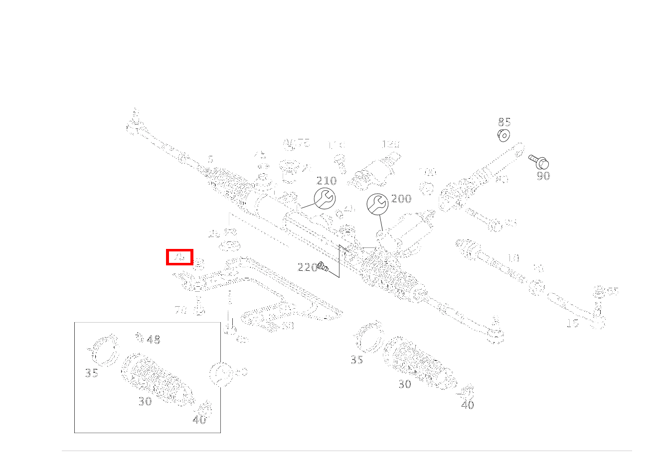 Mutter LENKUNG AN QUERTRAEGER; M12X1.5 CL 65 AMG Coupé 215 Mutter LENKUNG AN QUERTRAEGER; M12X1.5 CL 65 AMG Coupé 215