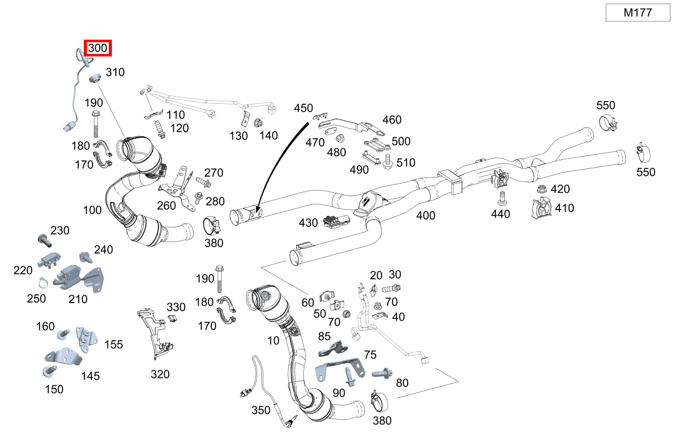 Lambdasonde Nach Katalysator Mercedes-AMG C 63 S Cabriolet 205 Lambdasonde Nach Katalysator Mercedes-AMG C 63 S Cabriolet 205