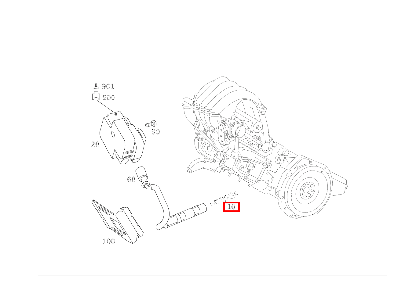 Elektr. Ausrüstung am Motor