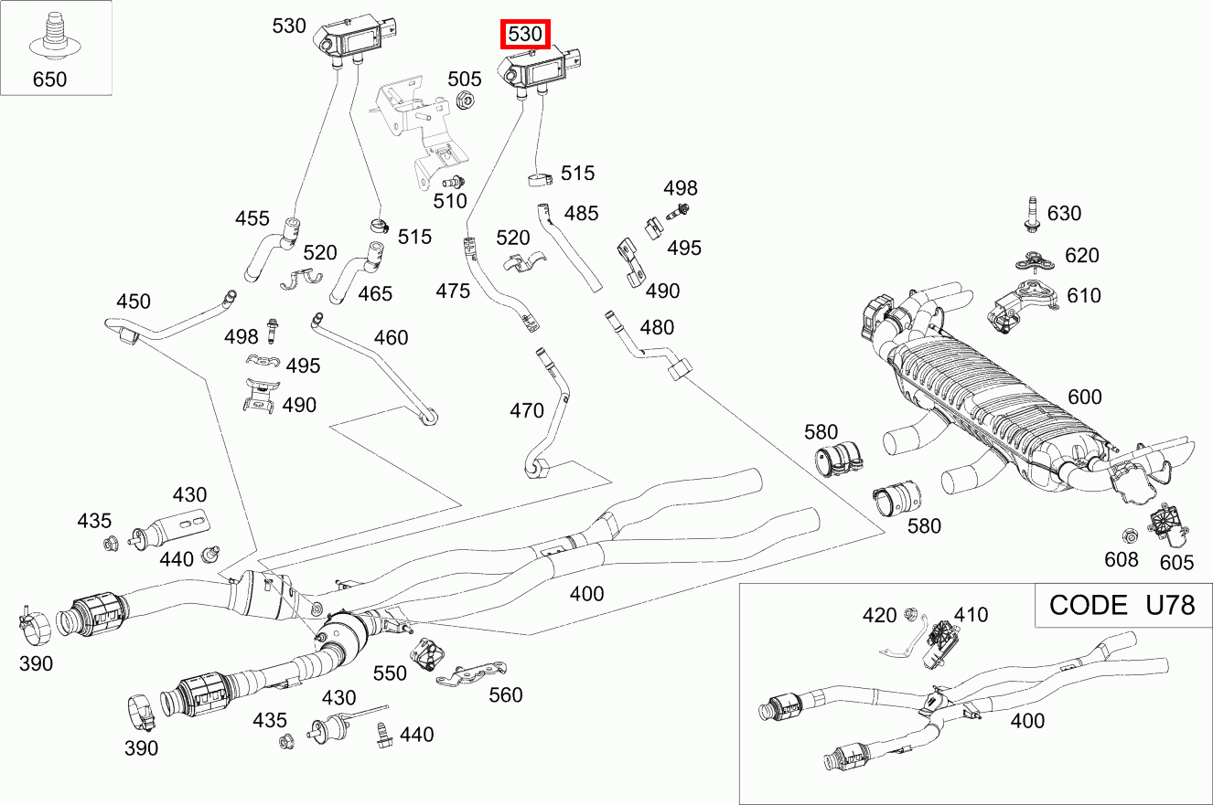DIFFERENZDRUCKSENSOR GLS 580 4MATIC 167