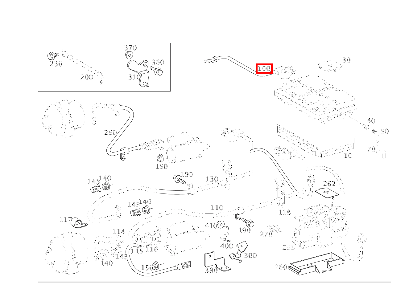 Batterieleitung C 220 d T-Modell 205 Batterieleitung C 220 d T-Modell 205