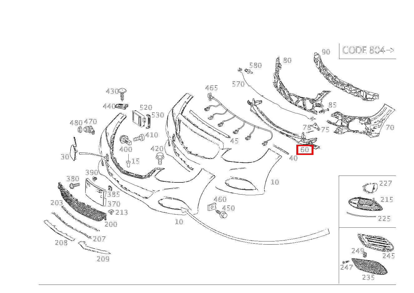 Rahmen Mitte E350TCDI 4M BE 212 Rahmen Mitte E350TCDI 4M BE 212