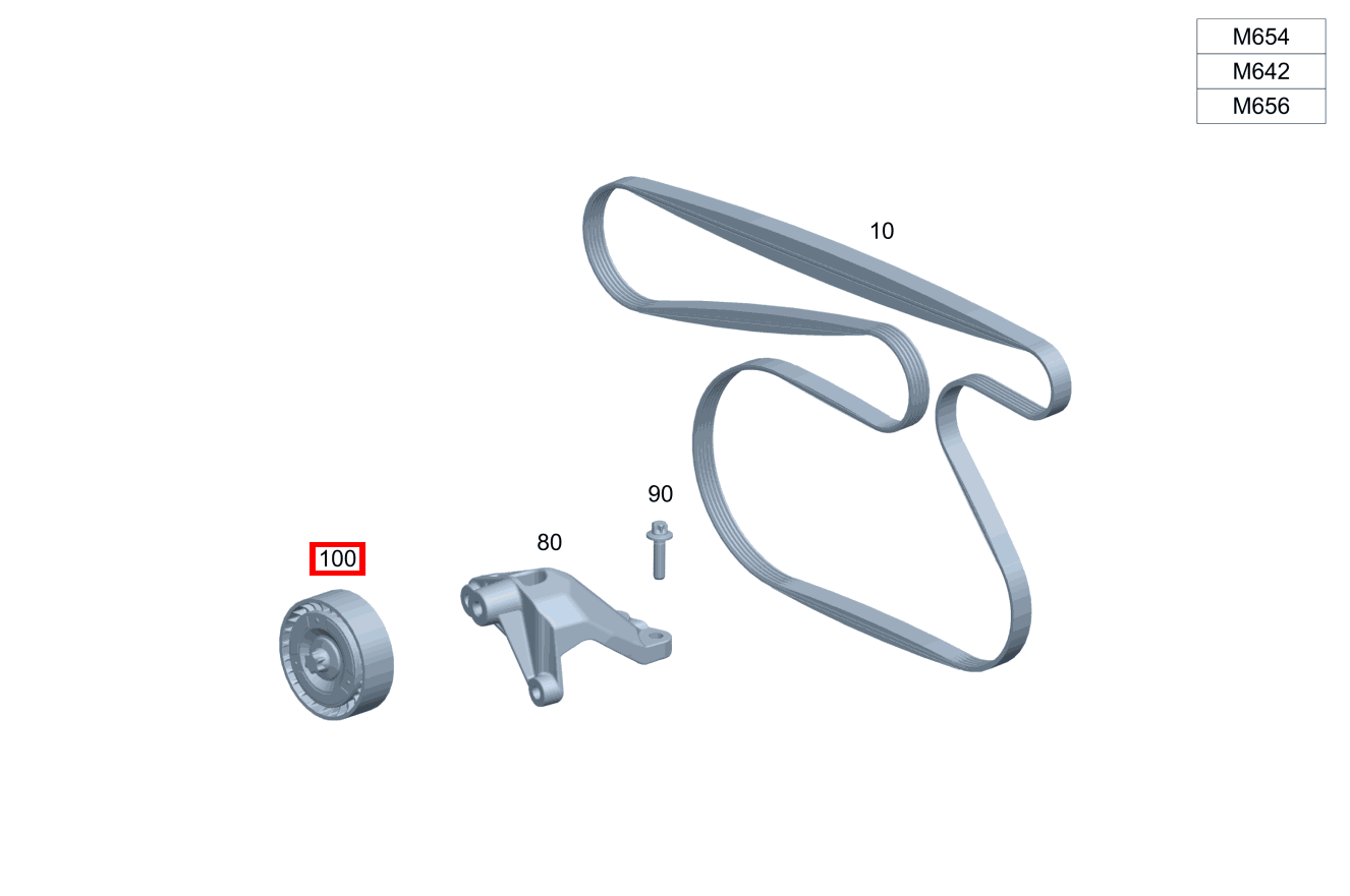 Umlenkrolle MIT BEFESTIGUNGSSCHRAUBE E 350 T d 4M All- Terrain 213 Umlenkrolle MIT BEFESTIGUNGSSCHRAUBE E 350 T d 4M All- Terrain 213
