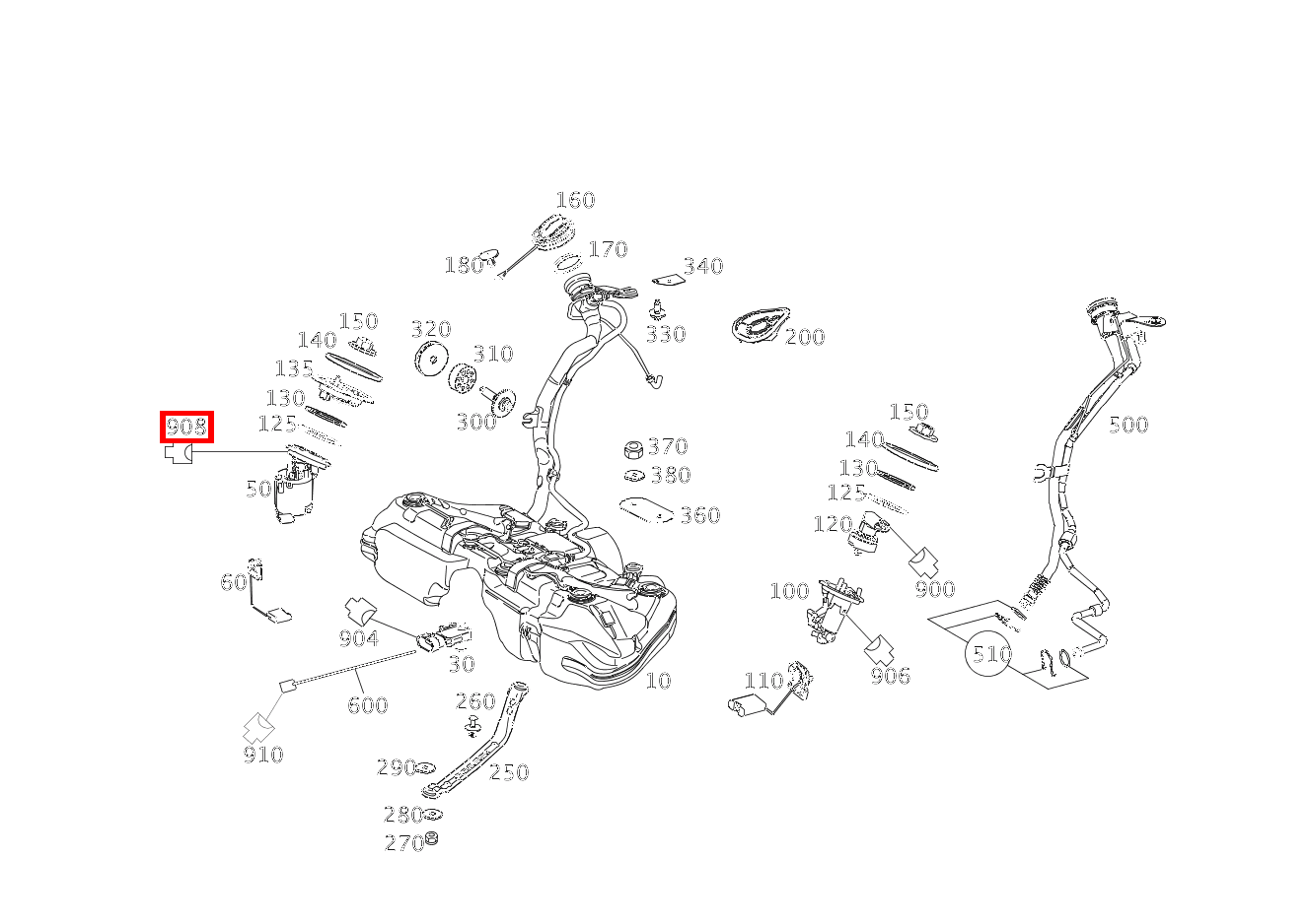 Stecker STECKVERBINDUNG KRAFTSTOFFPUMPENLEITUNGSSATZ X36/3; 7-PIN SLK2.8, MLK1.2 E350CGI BE 207 Stecker STECKVERBINDUNG KRAFTSTOFFPUMPENLEITUNGSSATZ X36/3; 7-PIN SLK2.8, MLK1.2 E350CGI BE 207
