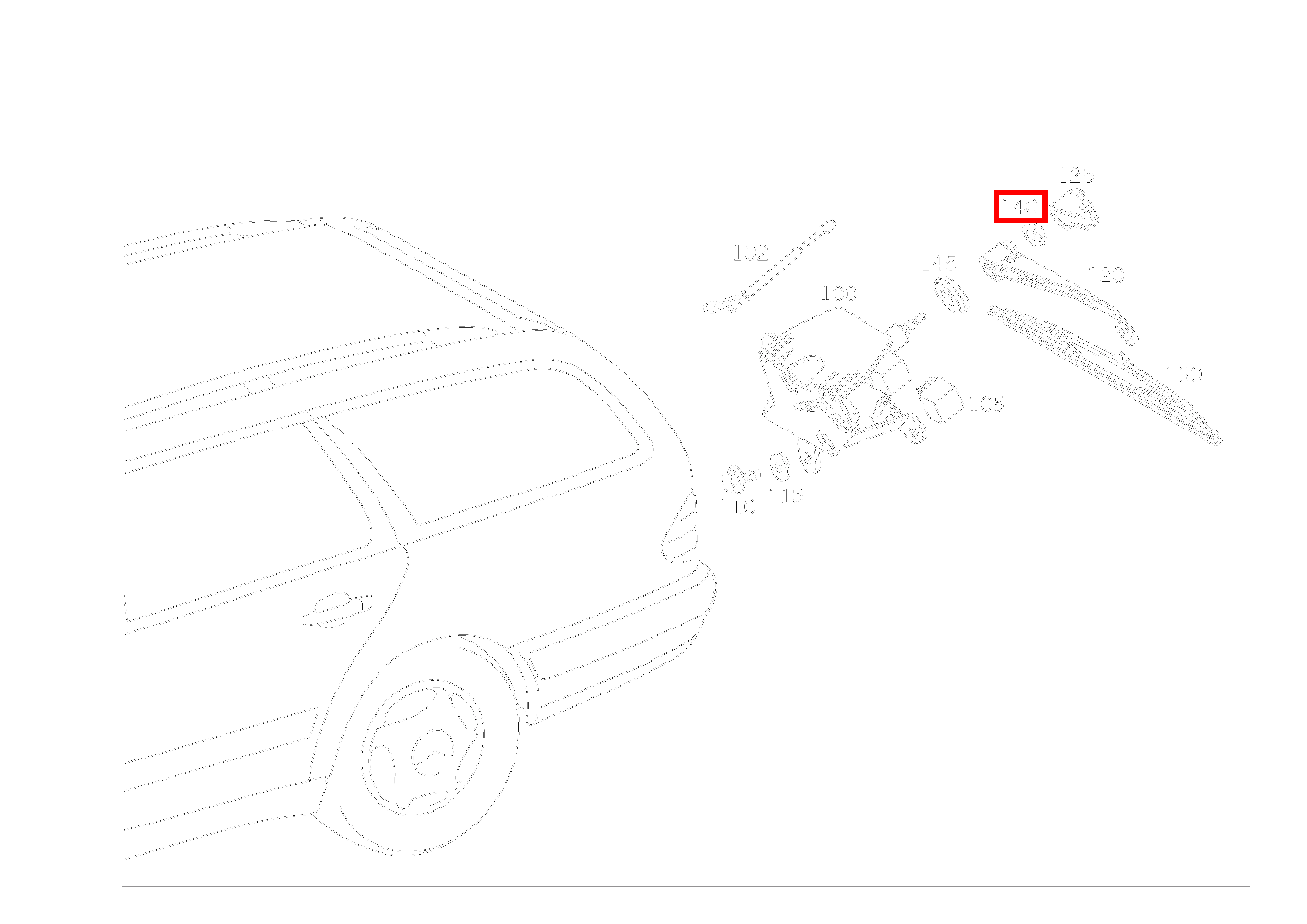 Sechskantmutter WISCHERARM MIT BLATT AN WISCHERACHSE; M8 E420T 210 Sechskantmutter WISCHERARM MIT BLATT AN WISCHERACHSE; M8 E420T 210