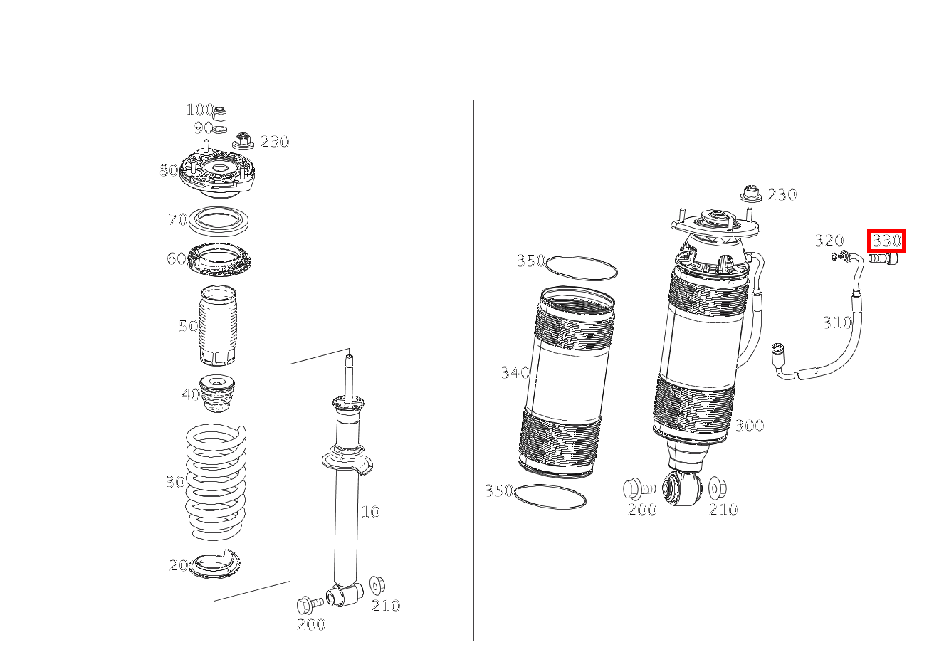 Sechsrundschraube LEITUNG AN FEDERBEIN RECHTS; M8X20 SL63 AMG 231 Sechsrundschraube LEITUNG AN FEDERBEIN RECHTS; M8X20 SL63 AMG 231