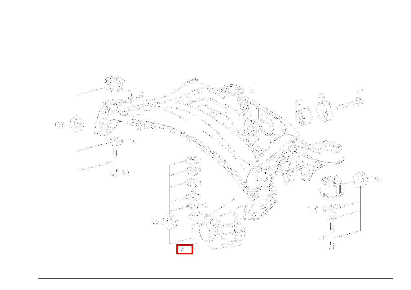 Zylinder-Schraube ACHSGEHAEUSE AN HINTERACHSTRAEGER, VORN; M10X65 SLK 320 AMG KOMP 170