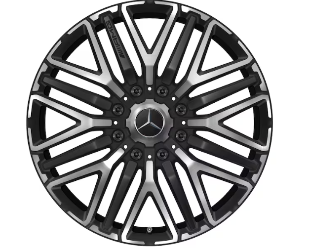 AMG Schmiederad 22 Zoll, 9,5 J x 22 ET 60, schwarz matt, glanzgedreht AMG Schmiederad 22 Zoll, 9,5 J x 22 ET 60, schwarz matt, glanzgedreht